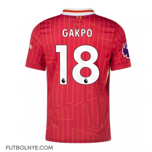 Camiseta Liverpool Cody Gakpo #18 Primera Equipación 2024-25 manga corta